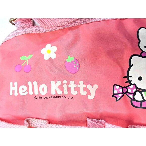 Hello Kitty Vintage 2002 Car Organizer Pink With Pockets & Drawstring Ties - Picture 10 of 12